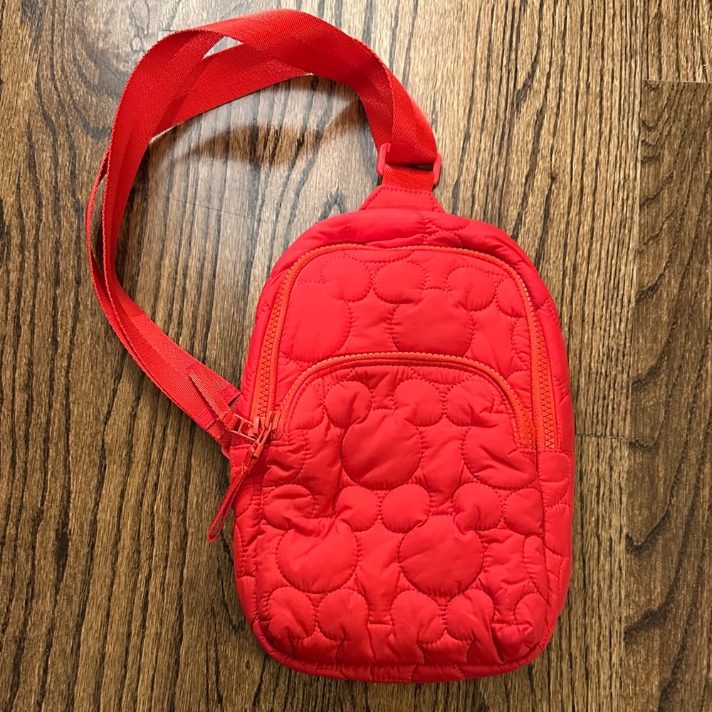Disney Vera Bradley Red Quilted sling bag